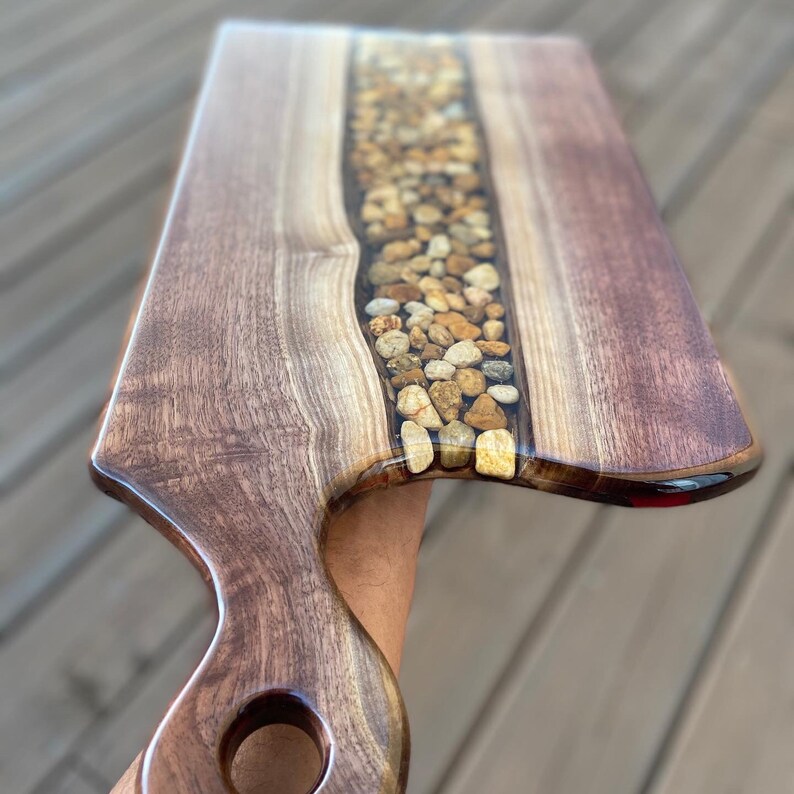 Personalized Made to Order Wood and Epoxy Charcuterie Board Etsy