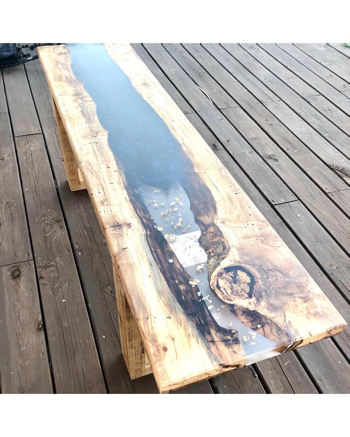 Fully Customizable Epoxy River Bench. Entryway Hallway Etsy