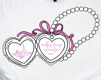 Dramione Coquette Locket Manacled Design digitale ispirato, DTF, PNG, design a sublimazione