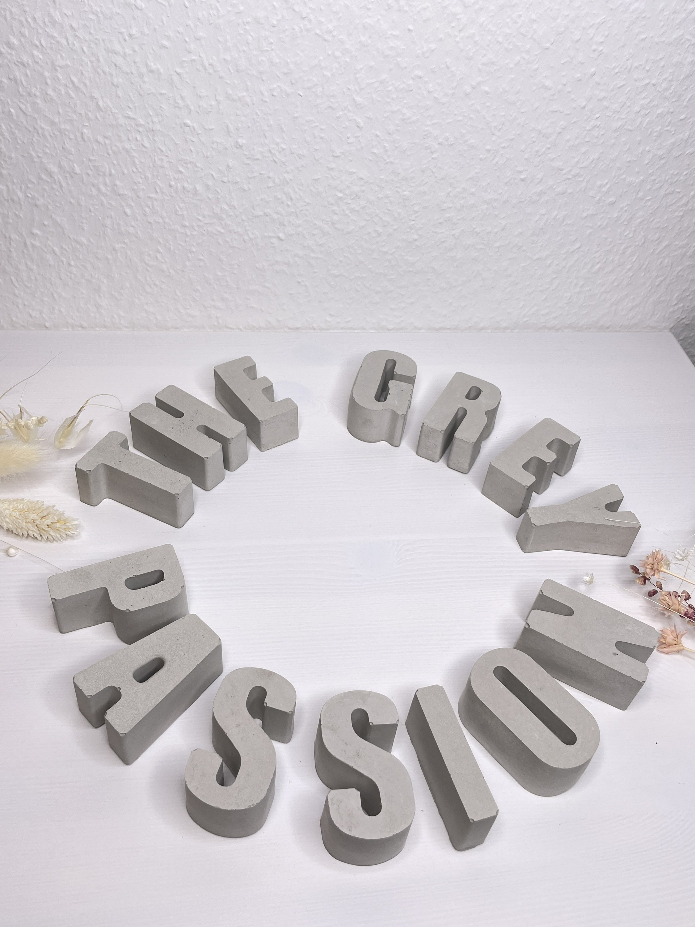 Beton Buchstaben und Zahlen Geschenkidee für Geburtstag Etsy.de