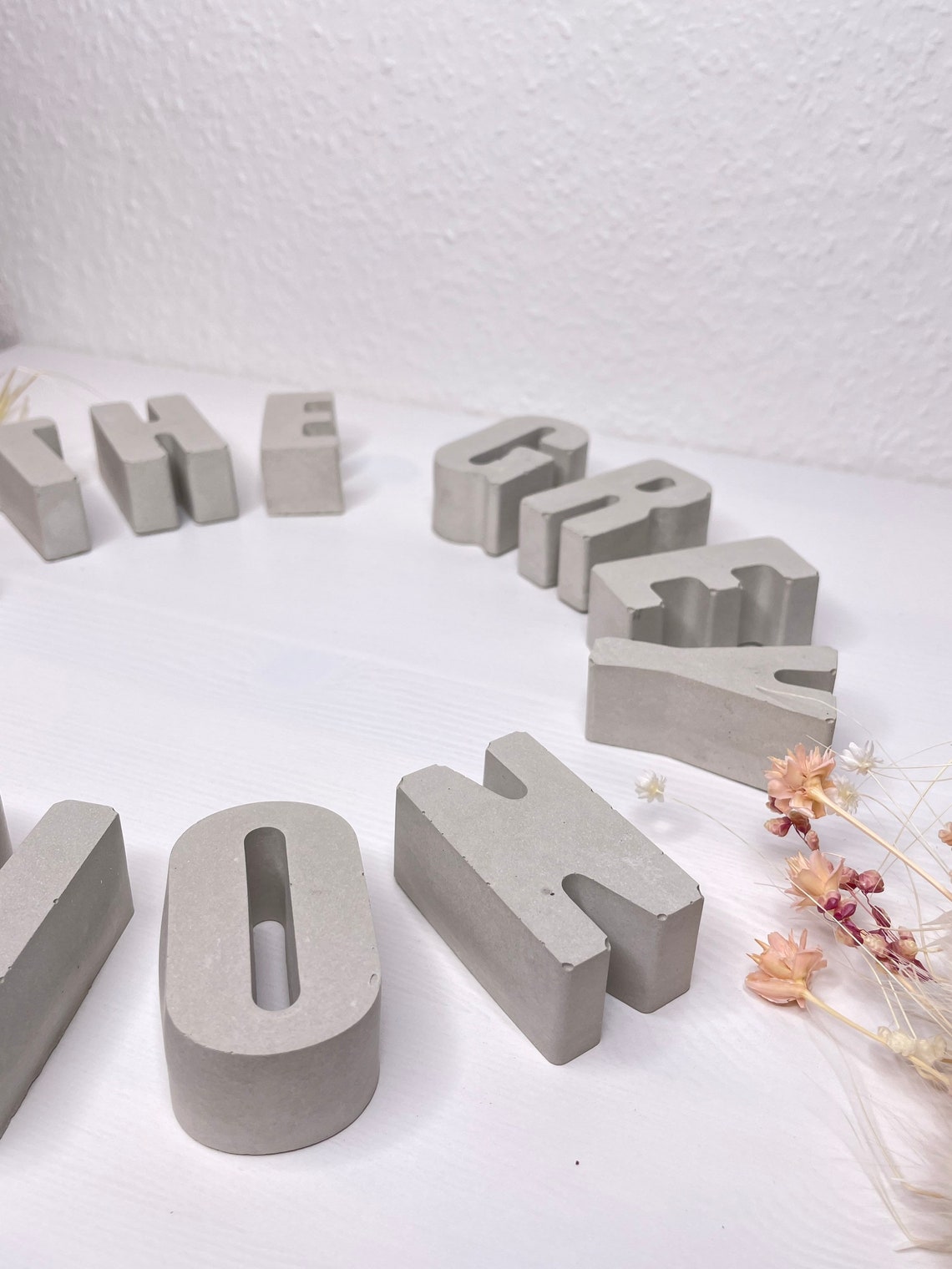 Beton Buchstaben und Zahlen Geschenkidee für Geburtstag Etsy