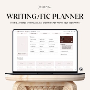 Notion Template for Writers, Writers Planner, Notion Planner, Digital Writing Planner, Author Organizer, Novel Writing, Fanfic Planner