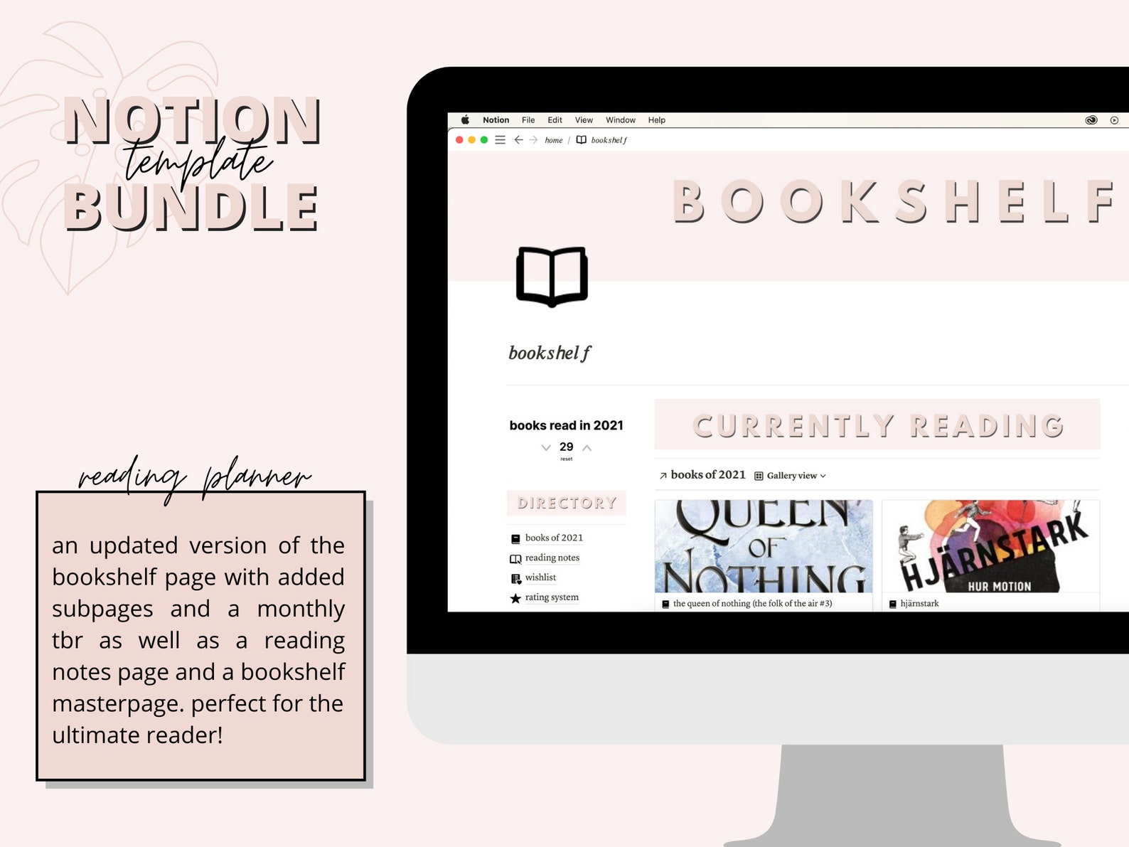 Template for Notion Notion Organize Templates Notion Etsy