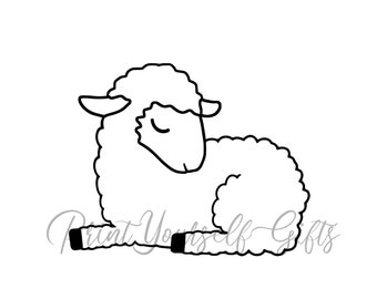 Download Baby Lamb Svg Etsy