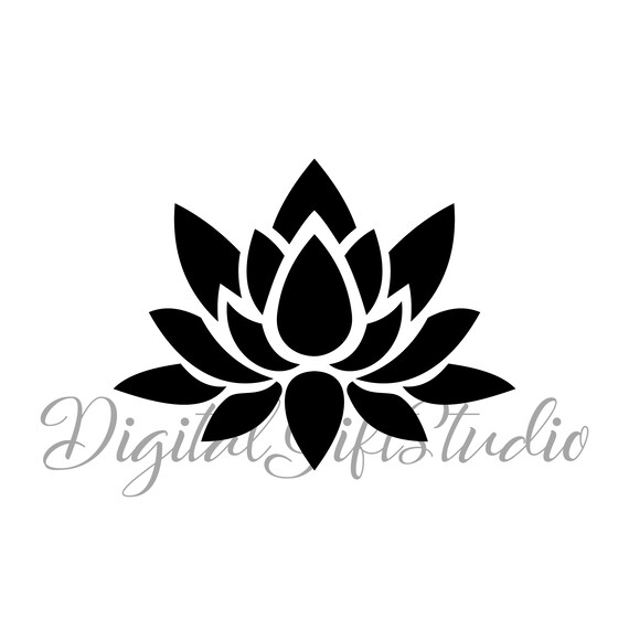 Free Free 320 Silhouette Lotus Flower Svg SVG PNG EPS DXF File