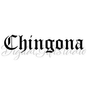 Chingona svg,Latina svg,Chingona gothic svg,Mexican women svg,Mexicana svg,Silhouette svg,Digital file,Cut File for Cricut,Png Jpg Dxf