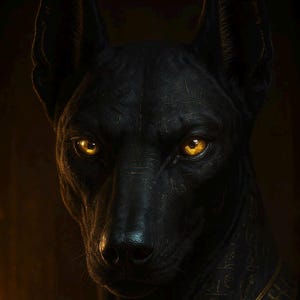 Set of 5 Anubis Prints – Egyptian God of the Dead Wall Art – Dark Mythology Poster Set – Afterlife Guardian – Digital Download