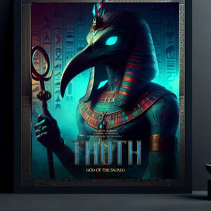 Thoth - God of the Sacred | Egyptian Mythology [Digital Art, Digital Poster]