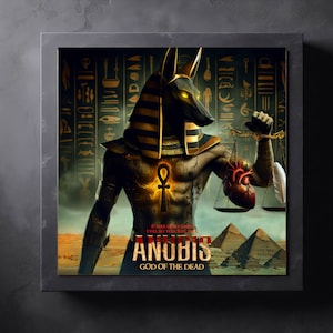 Anubis - Ancient Egyptian God of Death | Egyptian Mythology [Digital Art, Downloadable Fantasy Art, Digital Poster]