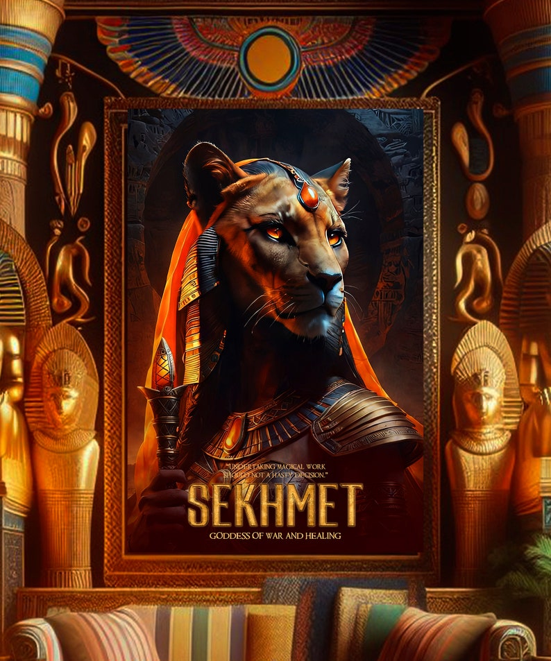 Unleash the Power of Sekhmet: Egyptian Goddess of War & Healing | 4K ...