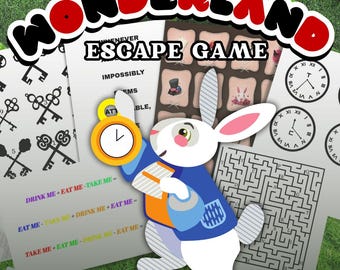 Wonderland Escape Room Game: At-Home Downloadable Fun!