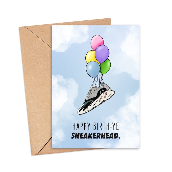 Yeezy Happy Birth-ye Sneaker Head Birthday Card
