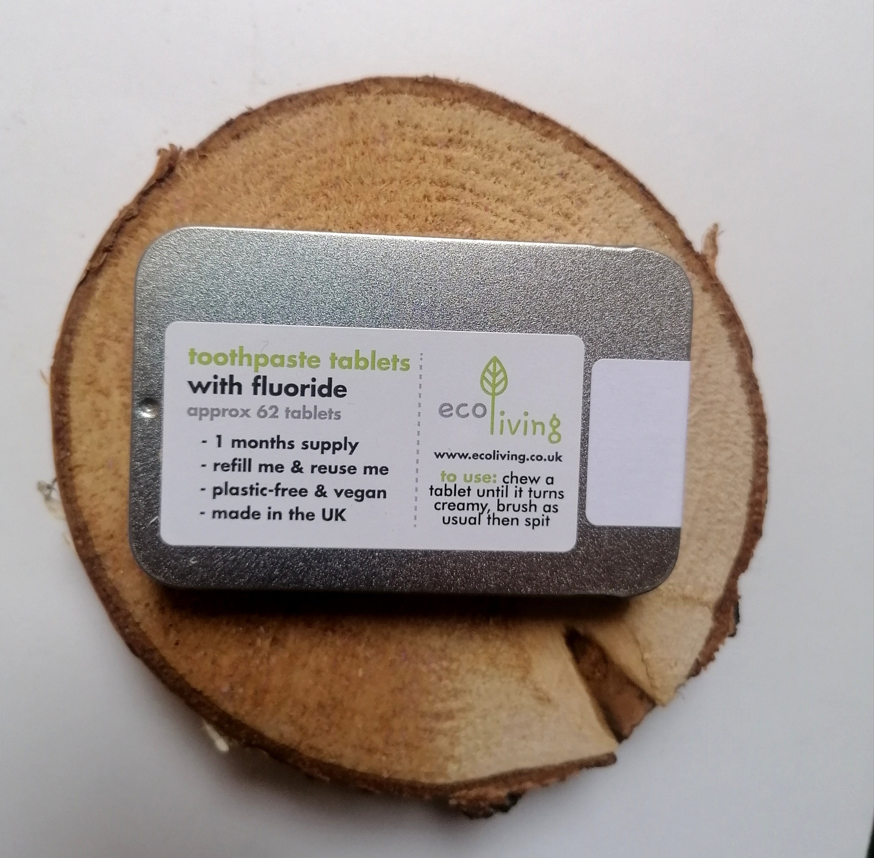 ECO FRIENDLY Eco Living Toothpaste Tablets with Fluoride Etsy