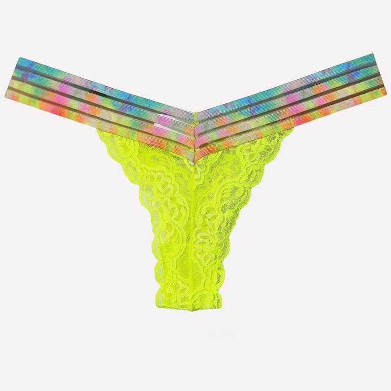 Green Lingerie Neon Colorful Sexy Panties Lace Sexy Panties Etsy