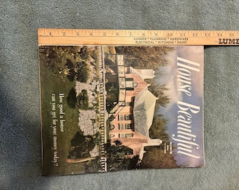 Great mcm House Beautiful magazine, March 1950. Good condition but musty barn smell! Great articles and mcm ads- wonderful for framing!
