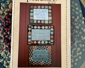 Dog Rescue, dog lover  Quilt wall hanging pattern by Country Threads!