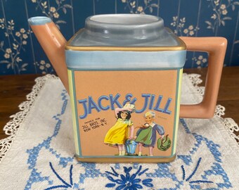 Vintage Sakura Creamer: Jack & Jill Labels, Square Base