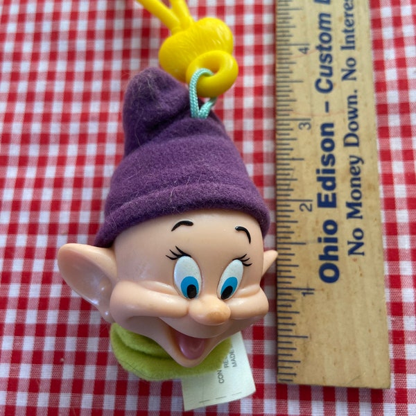 Vintage Seven dwarf’s Dopey key chain!or zipper pull!