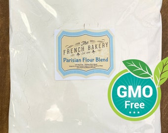 Bread Flour - 5 Lb Parisian Blend - Perfect for crusty French, Italian, Cuban Bread, Pizza, Bagels etc.