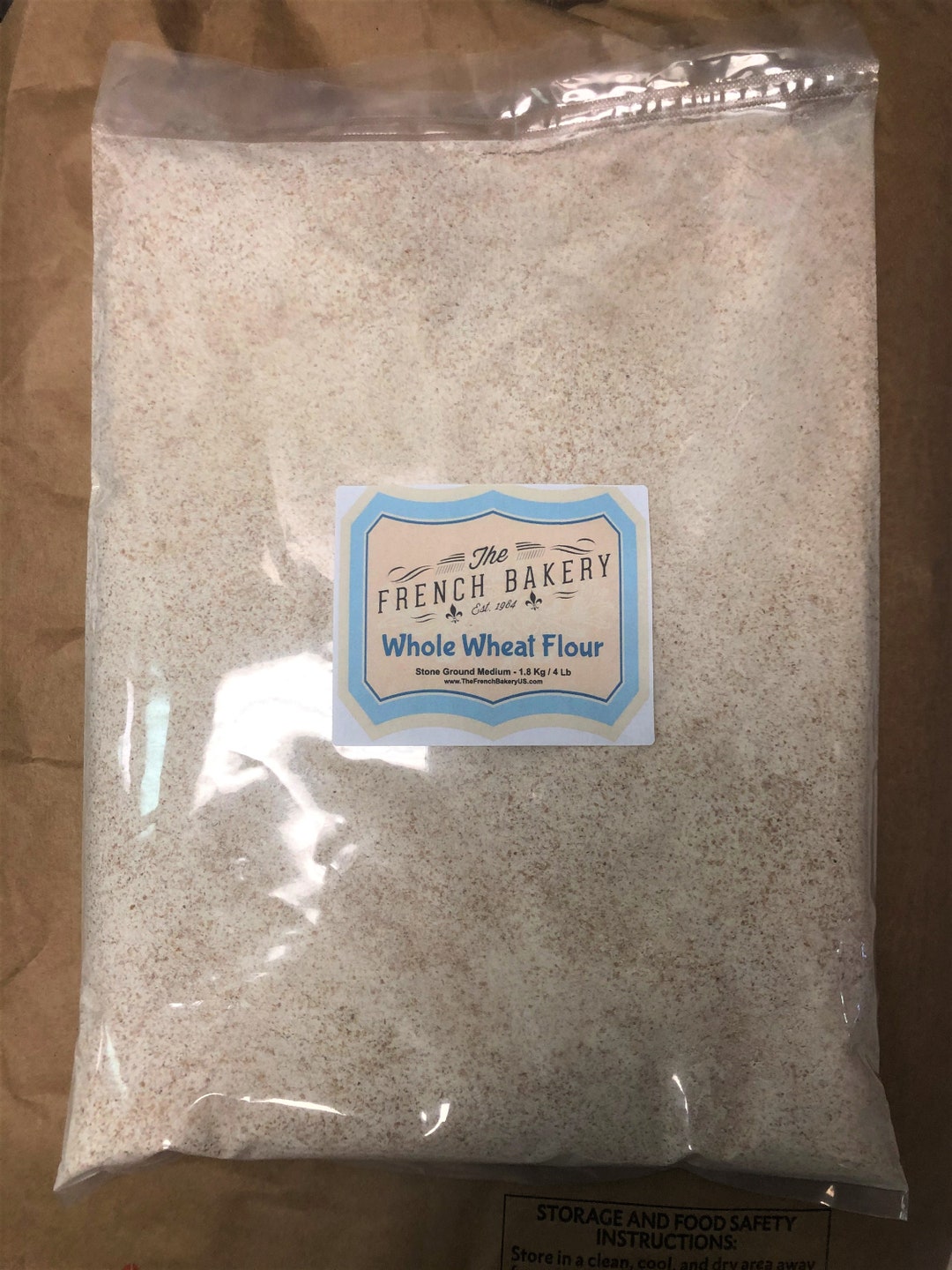 Whole Wheat Bread Baking Kit Whole Wheat Flour Medium 5 Lb of Our Parisian Bread Flour Blend 3.5