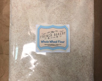 Whole Wheat Bread Baking Kit - Whole Wheat Flour Medium + 5 lb of our Parisian Bread Flour Blend + 3.5 Oz Dry Instant Yeast -