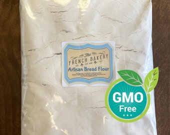 Unbleached Artisan Bread Flour 5 lb - Great for baking crusty hearth breads, French Bread, specialty pan breads, and dinner rolls