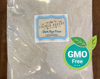 Dark Rye Flour 3 lb - For Rye Bread - Milled from cleaned, sound, scoured rye.