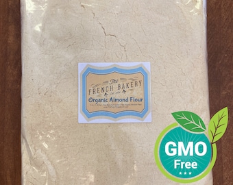 Almond Flour 3 lb - Organic and Gluten free - Great for Keto Bread and Macarons - 100% natural - Free Priority Mail Shipping