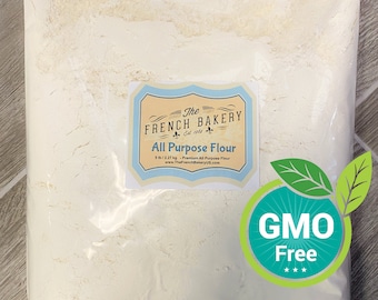 All-purpose white flour 5 lb - Best multi purpose baking flour available on the market.  100% Natural - Freshly milled -Non GMO Flour