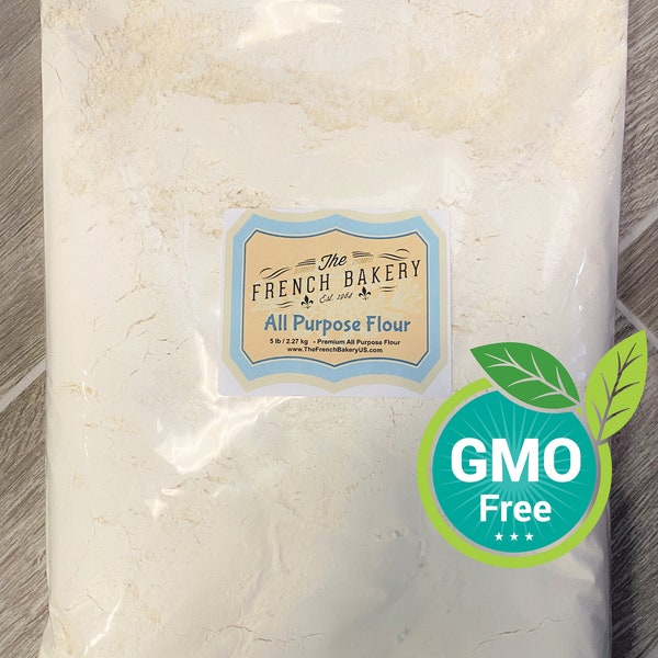 All-purpose white flour 5 lb - Best multi purpose baking flour available on the market.  100% Natural - Freshly milled -Non GMO Flour