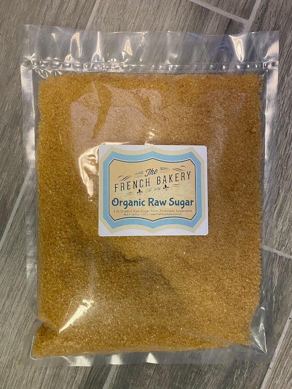 Raw sugar 100% natural - Sugarcane - Healthy Organic Sugar Non-GMO - 2lb bulk