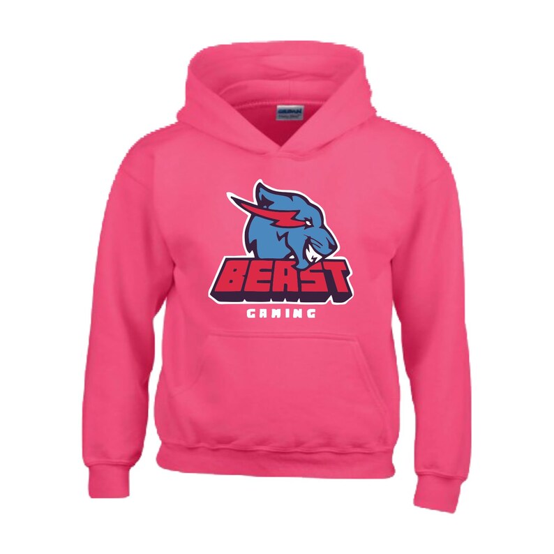 Mr Beast Gaming Hoodie Youtuber Lightning Cat Logo Gamer ...