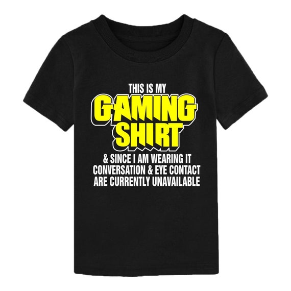 Kids Gaming Shirt T Shirt This Is My Gaming Shirt Gamer | Etsy