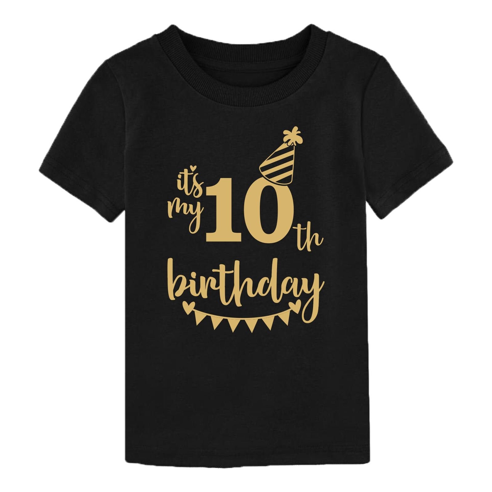 10th Birthday Gift T Shirt Its My Tenth Birthday Present No 10 Etsy