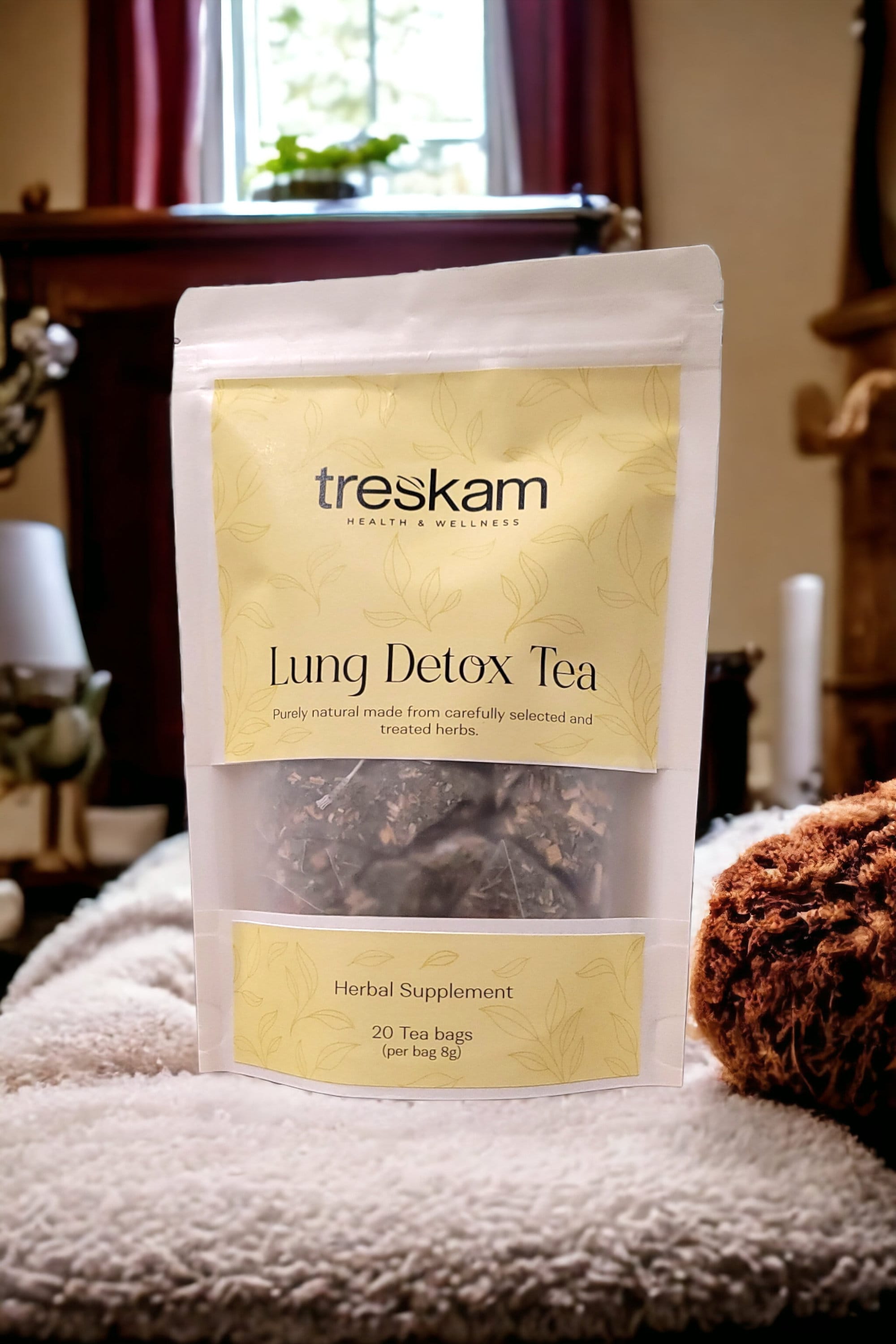 Lung Detox Tea for Smokers &detoxclear Airways Respiratory Support Tea