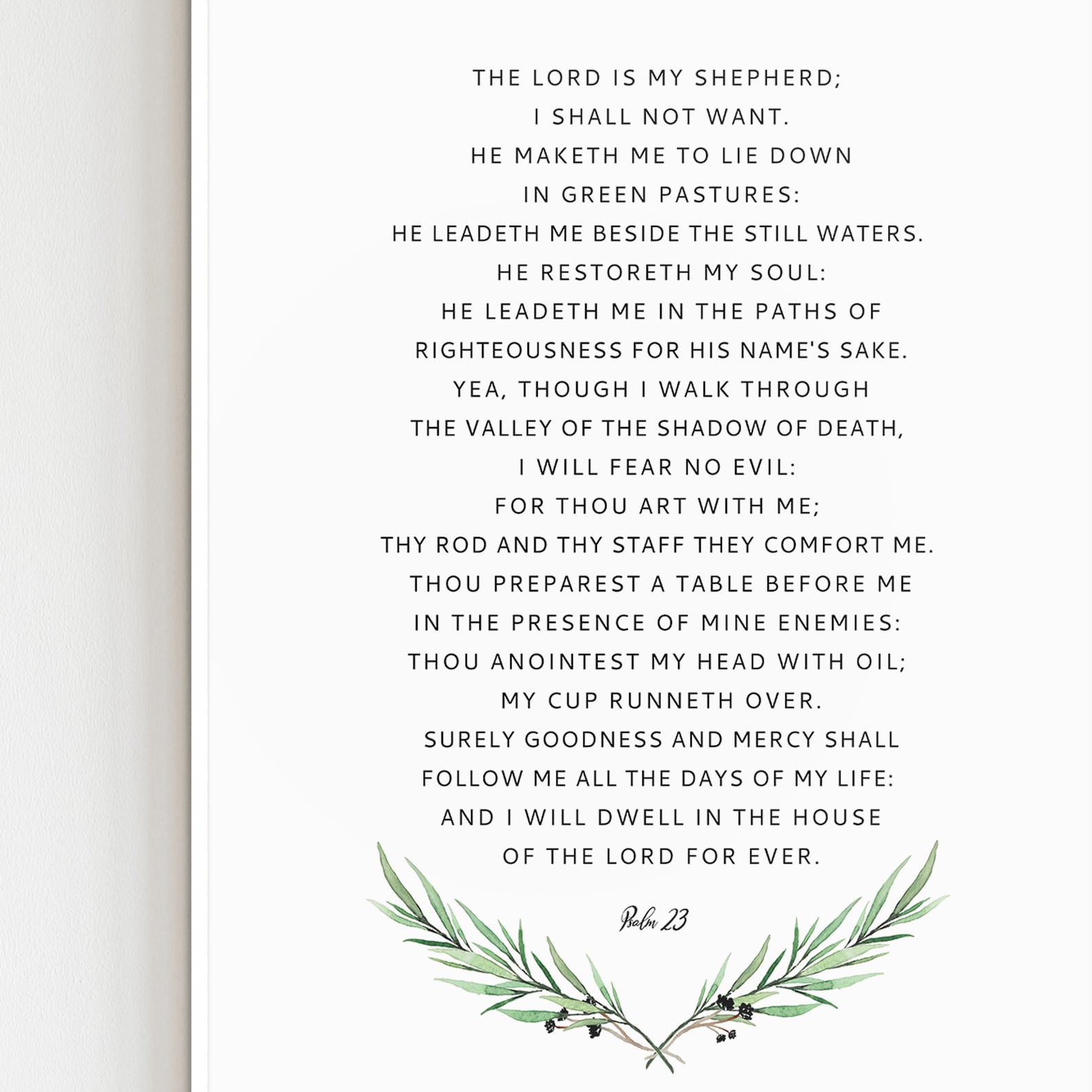 Der Herr ist mein Hirte PSALM