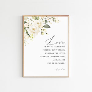 C.S. Lewis Quote Wall Art CS Lewis Printable Quote Christian Home Decor Inspirational Quote 12X18 16X20