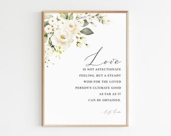 C.S. Lewis Quote Print: Christian Home Decor (Digital Download)
