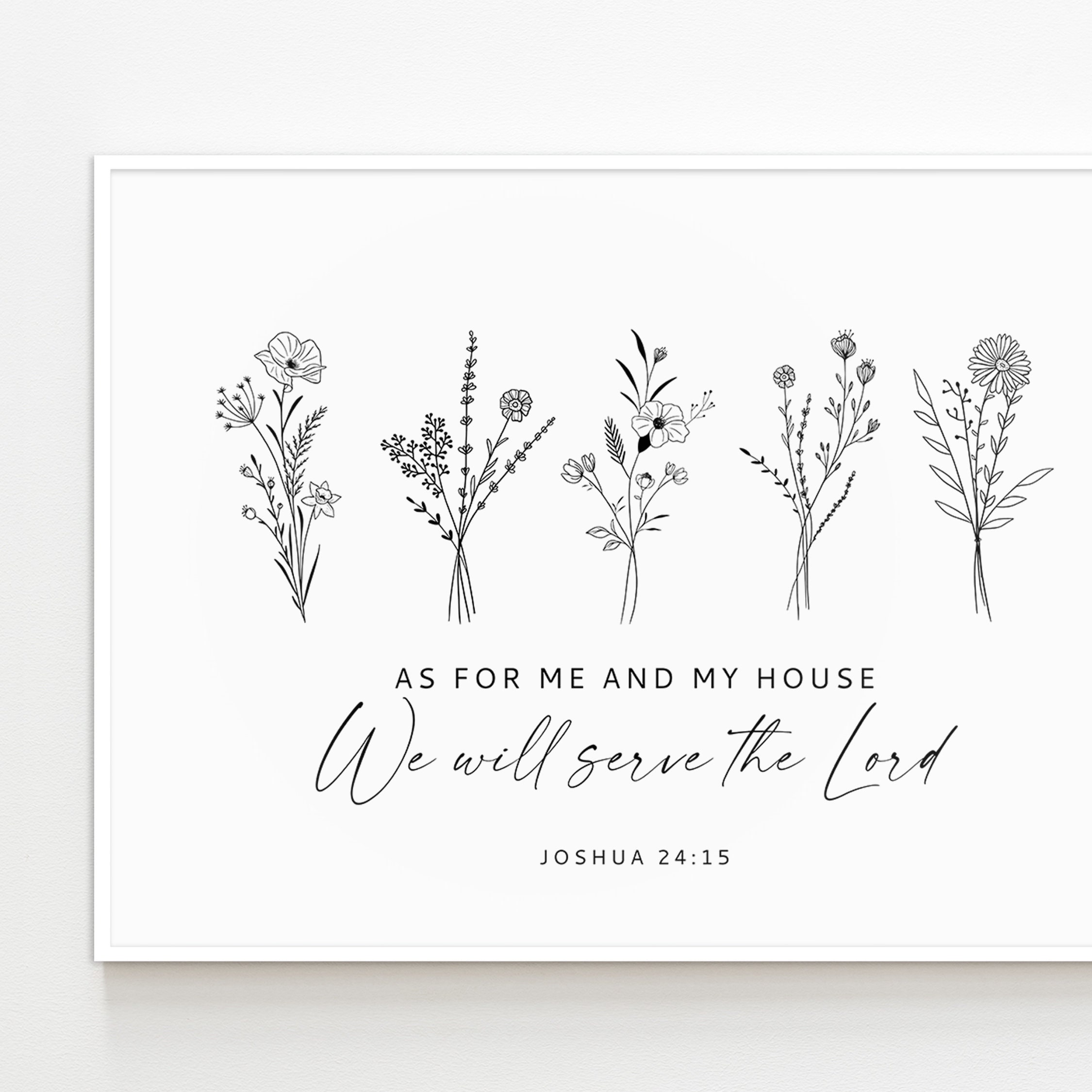 Joshua 24:15 Sunday School Craft - Free Printable