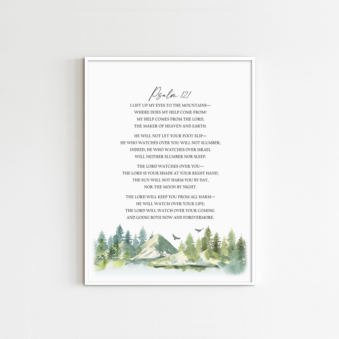 Psalm 121 Bible Verse Printable Wall Art Scripture Digital - Etsy