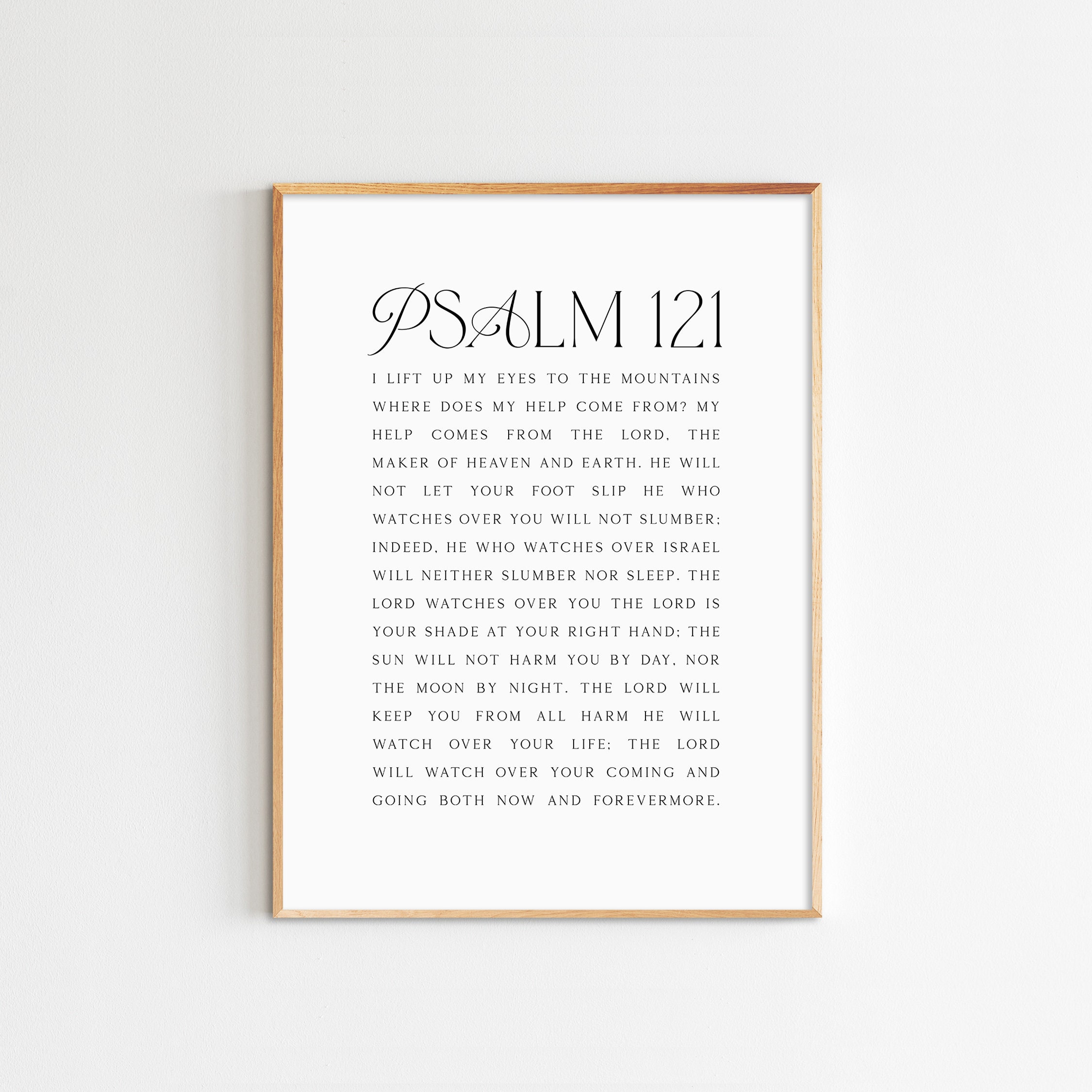 Psalm 121 Printable: Minimalist Bible Verse Wall Art (digital Download ...