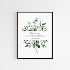 1 Thessalonians 5:16-18 Rejoice Always, Printable Scripture, Bible ...
