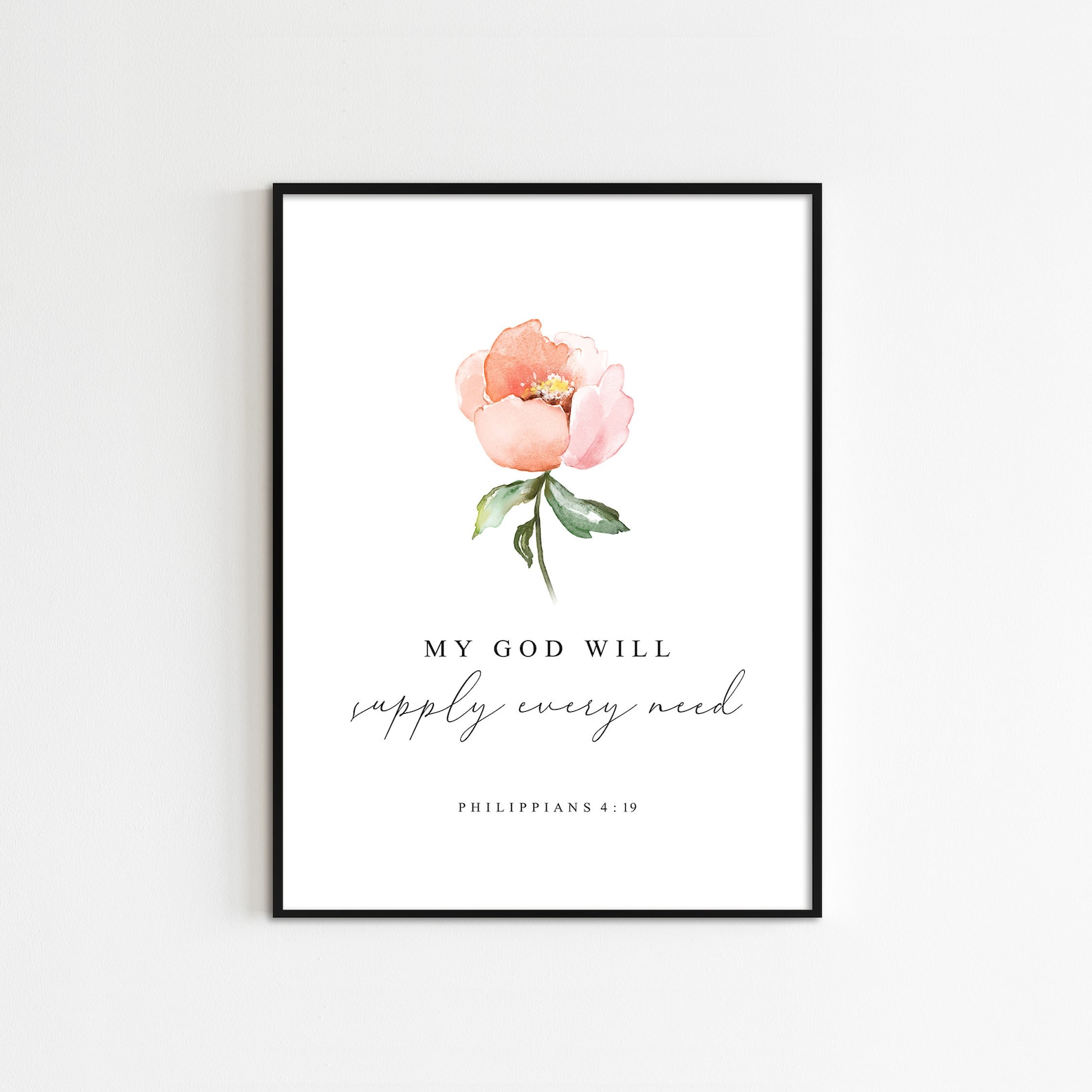 Philippians 4:19 My God Will Supply Every Need Bible Verse - Etsy