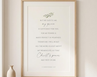 Psalm 119:114 Floral Bible Verse Print, Minimalist Scripture Art (Digital Download)