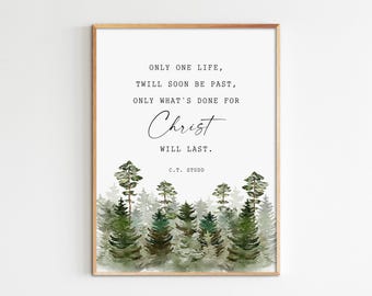 C.T. Studd Quote Print: Religious Wall Art (Digital Download)