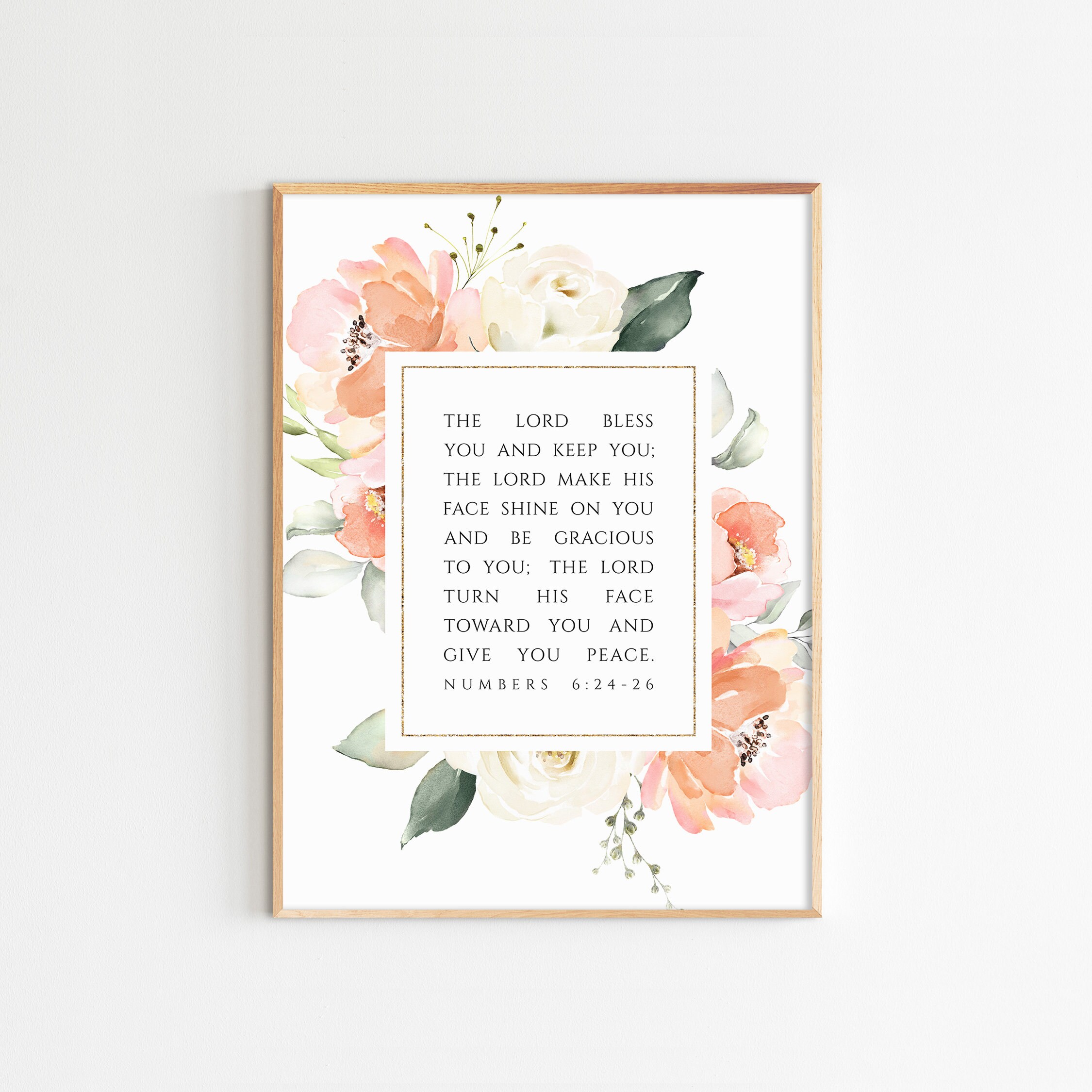 Numbers 6:24-26 May the Lord Bless You and Keep You Bible - Etsy Canada