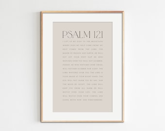 Psalm 121 Scripture Print: Bible Verse Wall Art (Digital Download)