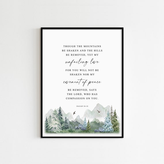 My Unfailing Love For You Will Not Be Shaken {Small Wall Tapestry} My Unfailing Love For You Will Not Be Shaken {Small Wall Tapestry}
