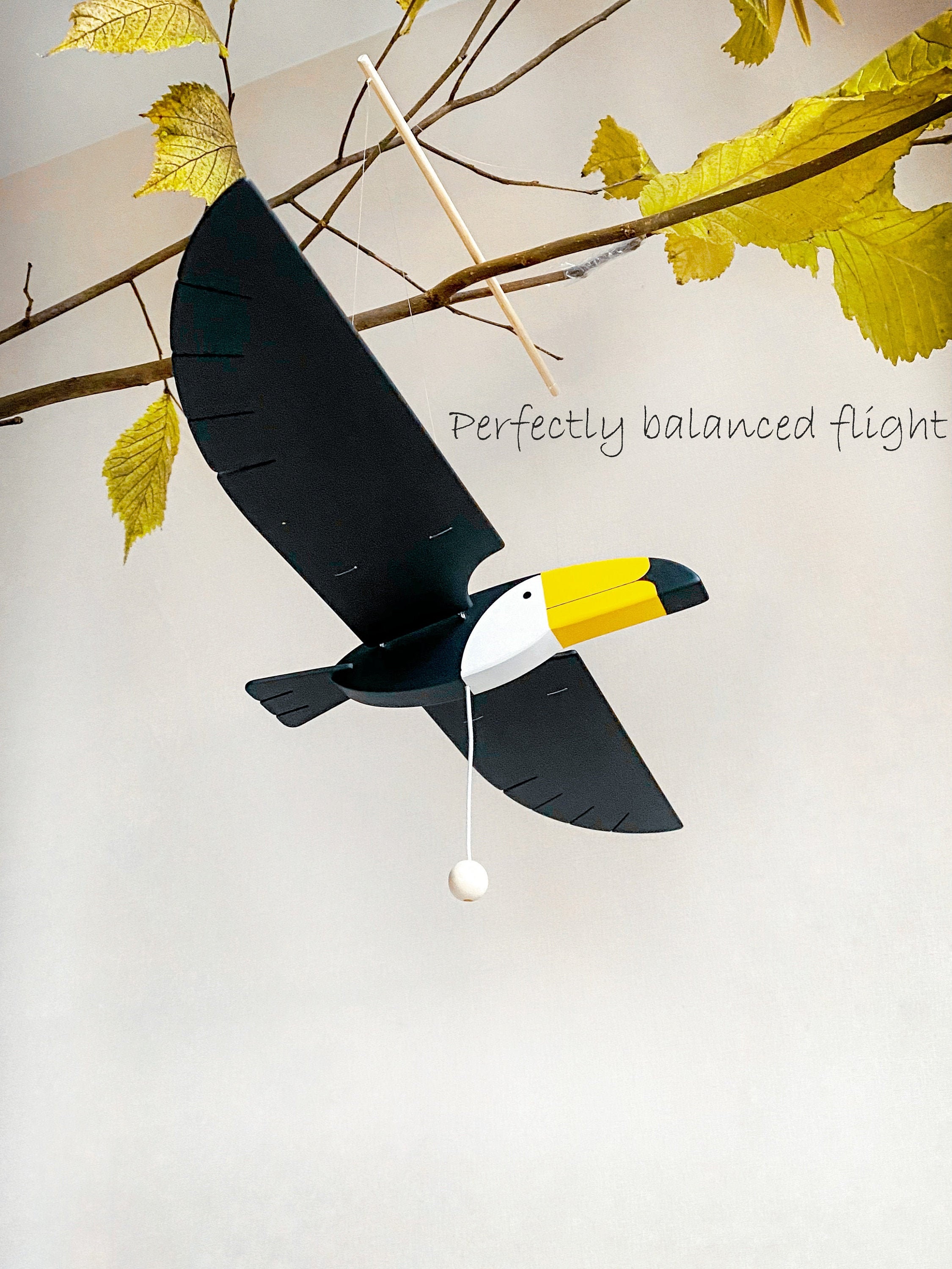 Tropical flying bird for nursery decor. Safari nursery toucan Etsy