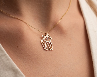 Personligt katthalsband: Geometrisk katthänge i sterlingsilver